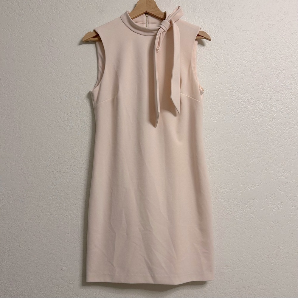 Calvin Klein Light Pink Sleeveless Dress With Ribbon, Size 6‎